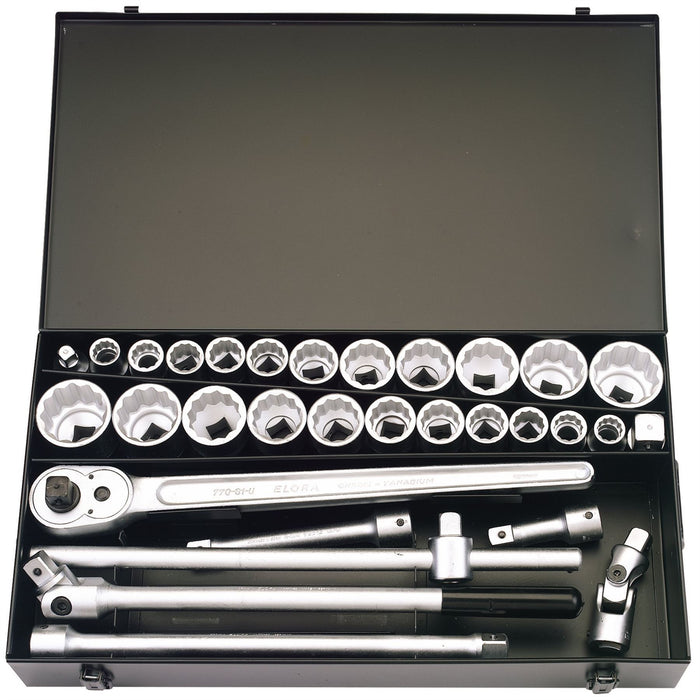 Draper Metric and Imperial Socket Set, 3/4" Sq. Dr. (31 Piece) 00335 Draper - Dynamic Drive