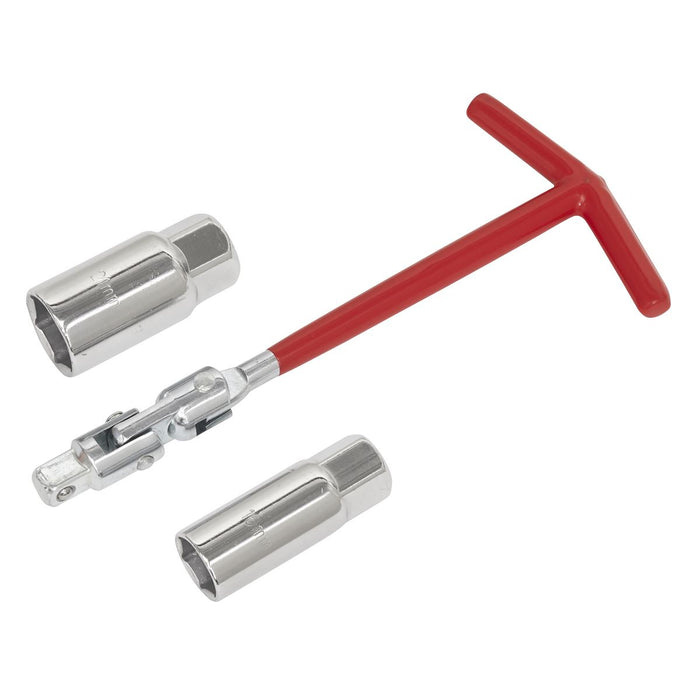 Sealey Spark Plug T-Bar Wrench 16/21mm SMC57 Sealey - Dynamic Drive
