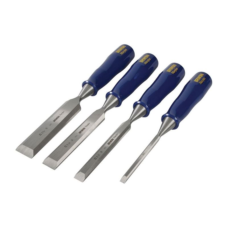 Irwin® Marples® M444 Bevel Edge Chisel Blue Chip Handle Set, 4 Piece IRWIN® Marples® - Dynamic Drive