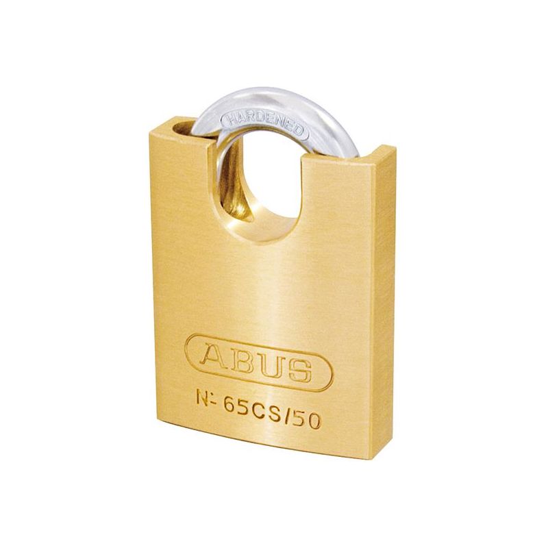 Abus Mechanical 65CS/50mm Brass Padlock Closed Shackle Carded ABUS Mechanical - Dynamic Drive