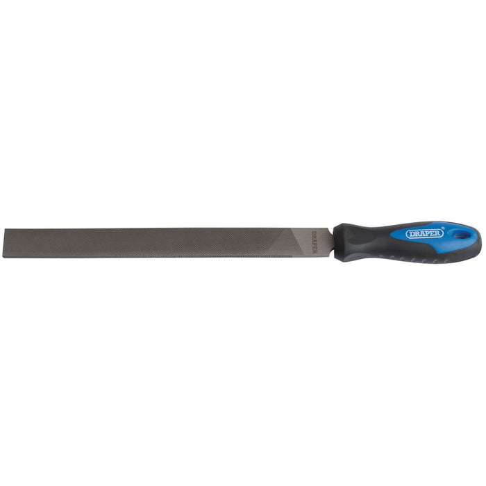 Draper Soft Grip Engineer's Hand File and Handle, 250mm 00007 Draper - Dynamic Drive