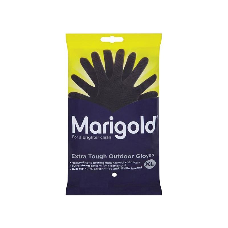 Marigold Extra Tough Outdoor Gloves - Extra Large (6 Pairs) Marigold - Dynamic Drive