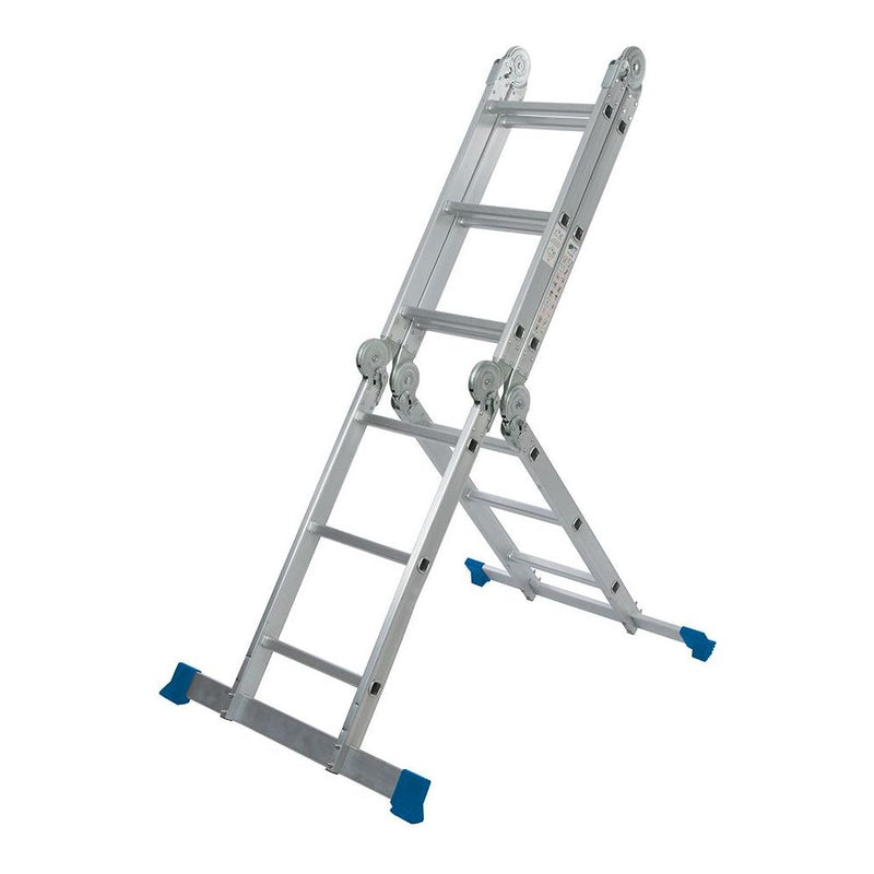 Silverline Multipurpose Ladder with Platform 3.6m 12-Tread Silverline - Dynamic Drive