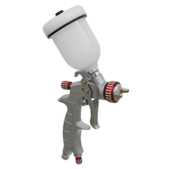 Sealey Premier HVLP Gravity Feed Touch Up Spray Gun Car Paint 1mm Nozzle Set Up Sealey  - Dynamic Drive