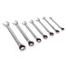 Sealey Reversible Ratchet Combination Spanner Set 7pc Metric Platinum Series Sealey - Dynamic Drive