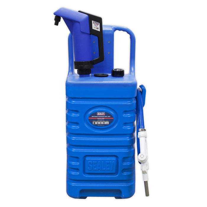 Sealey Mobile Dispensing Tank 55 Litre with AdBlue Pump Blue Fluid Transfer Sealey  - Dynamic Drive