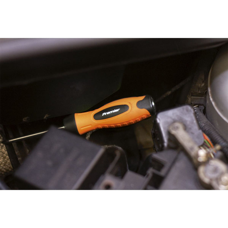 Sealey Screwdriver Set 8pc Hammer-Thru Hi-Vis Orange HV004 Sealey - Dynamic Drive