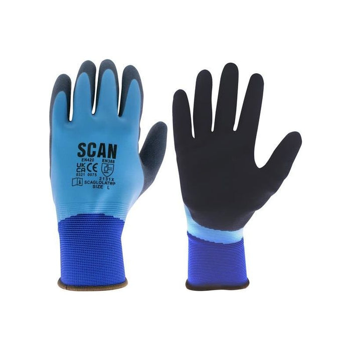 Scan Waterproof Latex Gloves - XXL (Size 11) Scan - Dynamic Drive
