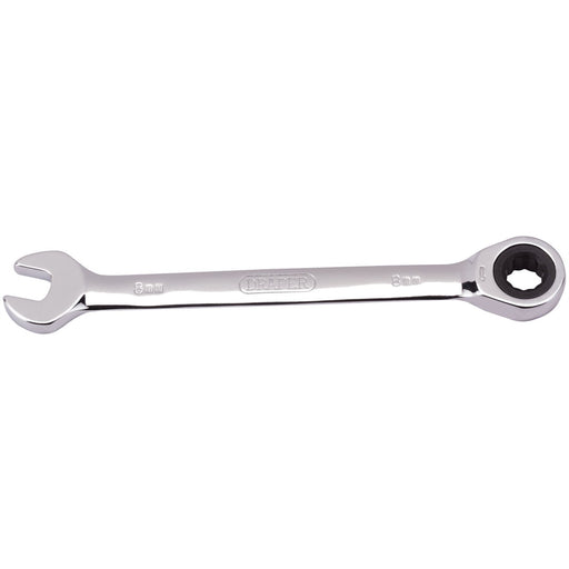 Draper Metric Ratcheting Combination Spanner, 8mm 31005 Draper - Dynamic Drive
