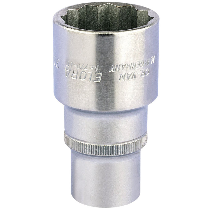 Draper Elora Deep Bi-Hexagon Socket, 1/2" Sq. Dr., 32mm 11940 Draper - Dynamic Drive