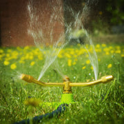Sealey 3-Arm Brass Sprinkler with Metal Wheeled Base JS2032 Sealey - Dynamic Drive