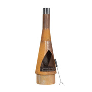 Dellonda Outdoor/Garden/Patio Conical Chiminea Fireplace Fire Pit Heater H127cm Dellonda - Dynamic Drive