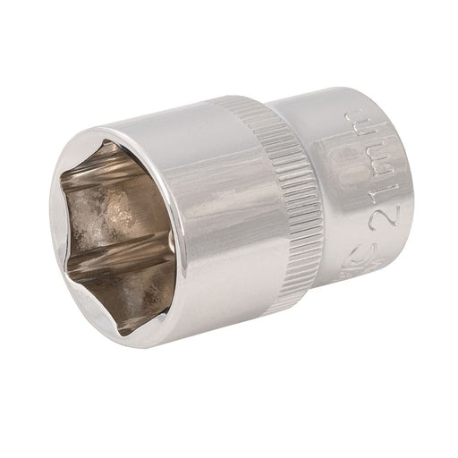 Silverline Socket 1/2" Drive 6pt Metric 21mm Silverline - Dynamic Drive