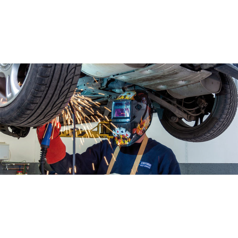 Draper Auto-Darkening Welding Helmet, Playing Cards 02515 Draper - Dynamic Drive