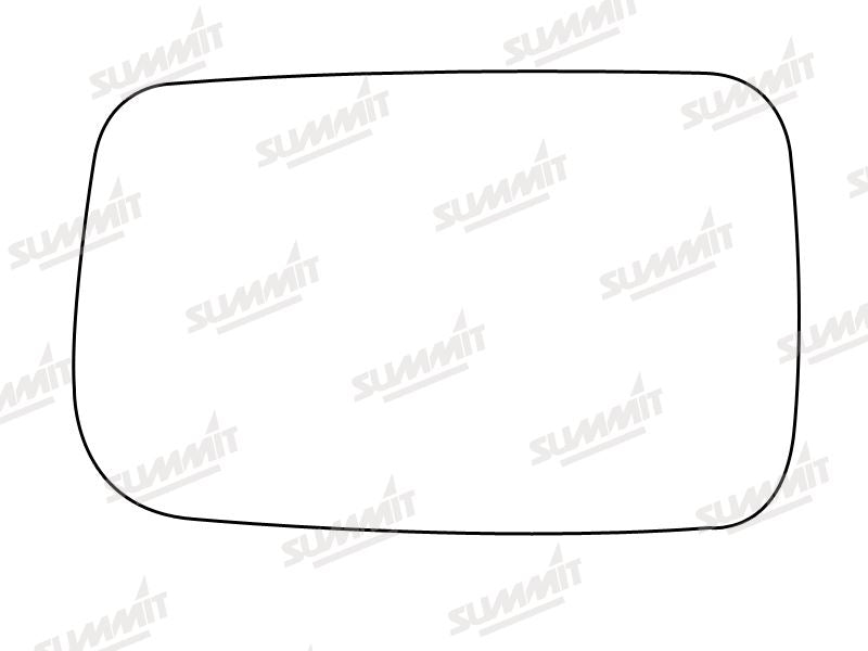 Summit Stick-On Anti Dazzle Mirror Glass fits BMW 3 Series LHS Summit - Dynamic Drive