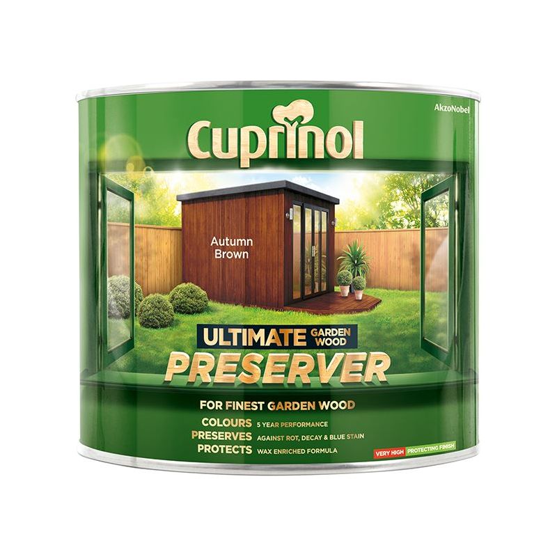 Cuprinol Ultimate Garden Wood Preserver Autumn Brown 1 litre Cuprinol - Dynamic Drive