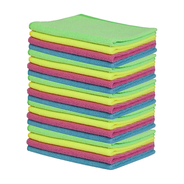 24 x Large Microfibre Cloths Car Cleaning Valeting Waxing Detailing Polishing Simply  - Dynamic Drive