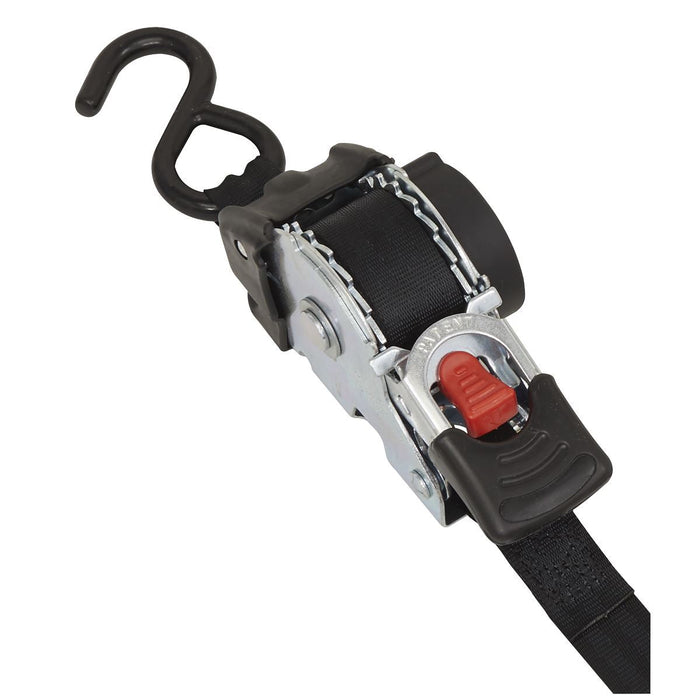 Sealey Auto Retractable Ratchet Tie Down 25mm x 3m ATD25301 Sealey - Dynamic Drive