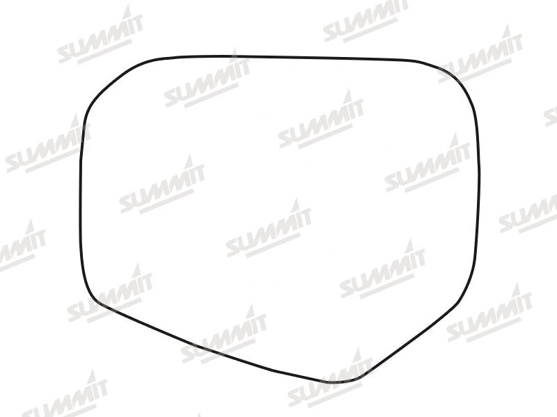 Summit Stick-On Standard Mirror Glass fits Mitsubishi L200 2006 On LHS Summit - Dynamic Drive