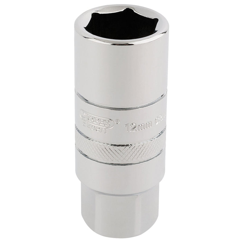 Draper 12mm Thread 6 Point Spark Plug Socket, 3/8" Sq. Dr., 18mm 16773 Draper - Dynamic Drive