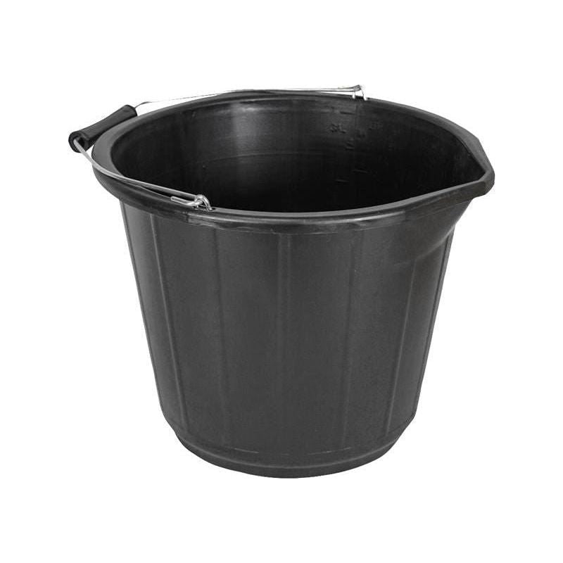 Faithfull General-Purpose Bucket 14 litre (3 gallon) - Black Faithfull - Dynamic Drive