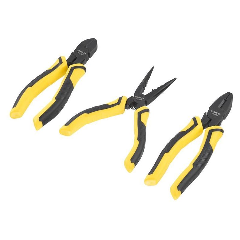 Stanley® Hand Tools ControlGrip™ Pliers Set, 3 Piece STANLEY® Hand Tools - Dynamic Drive