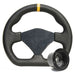 250mm Black Leather Steering Wheel + Boss fits Lotus Elise Mountney Classic  - Dynamic Drive