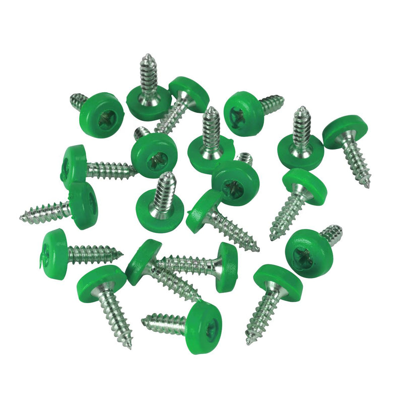 Sealey Green Numberplate Screws 4.8 x 18mm Pack of 50 PTNPG Sealey - Dynamic Drive