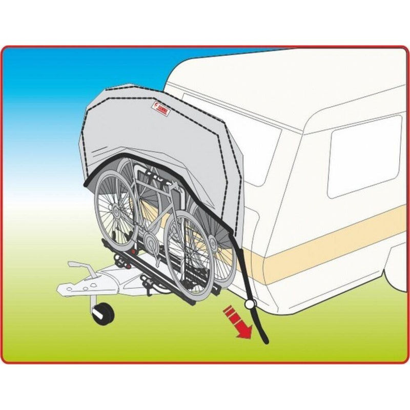 Fiamma Bike/Cycle Cover For Caravan 2 Bikes tow bar hitch front 08208C01- Fiamma - Dynamic Drive