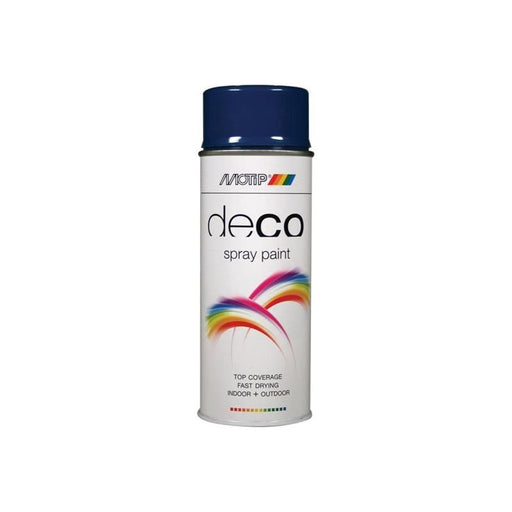 Motip® Deco Spray Paint High Gloss RAL 5010 Gentian Blue 400ml MOTIP® - Dynamic Drive