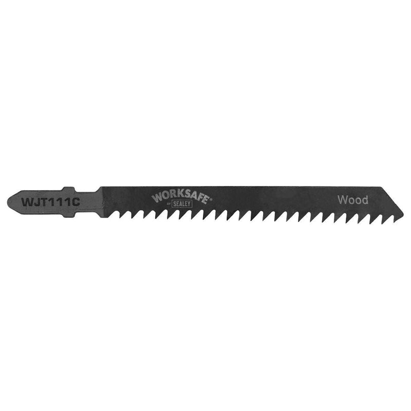 Sealey Jigsaw Blade Soft Wood & Plastics 75mm 9tpi Pack of 5 WJT111C Sealey - Dynamic Drive