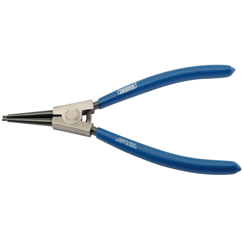 Draper Straight Tip External Circlip Pliers, 210mm 56423 Draper - Dynamic Drive