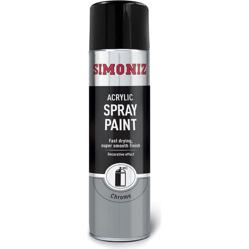 6x Simoniz Chrome Effect Aerosol High Quality Spray Paint 500ml SIMP20D Simoniz - Dynamic Drive