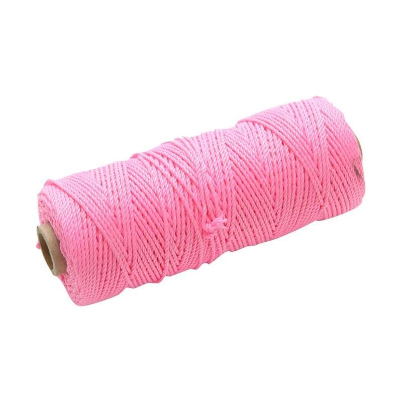 Faithfull Hi-Vis Nylon Brick Line 100m (330ft) Pink Faithfull - Dynamic Drive