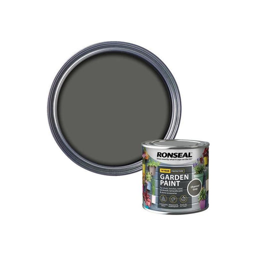 Ronseal Garden Paint Charcoal Grey 250ml Ronseal - Dynamic Drive