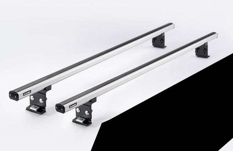 Summit Commercial 2 x Aluminium Fixed Point Roof Bars Rack 1.25m SULC-006 Summit - Dynamic Drive