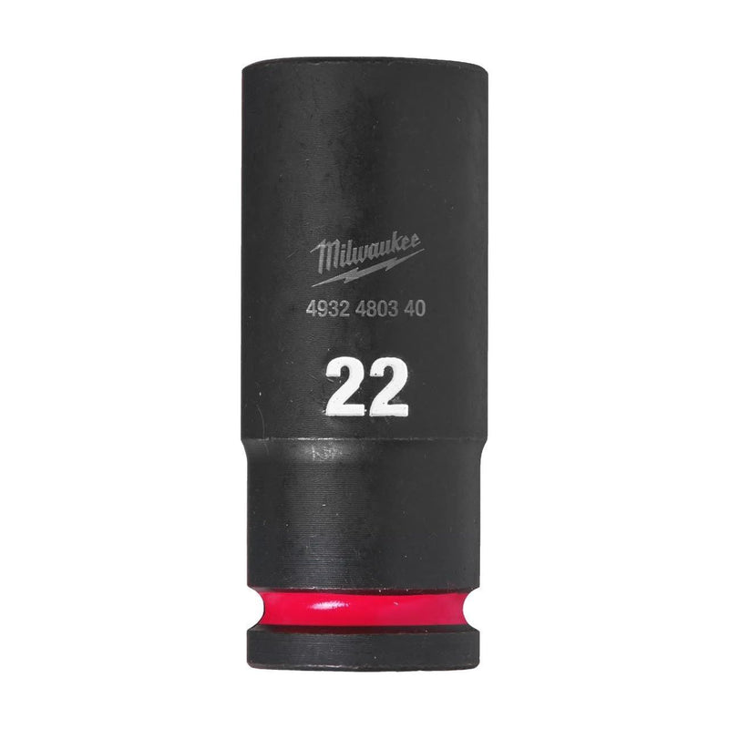 Milwaukee Hex Socket Shw 1/2 Deep 22Mm-1Pc 4932480340 Milwaukee - Dynamic Drive