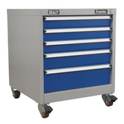 Sealey Mobile Industrial Cabinet 5 Drawer API5657B Sealey - Dynamic Drive