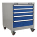 Sealey Mobile Industrial Cabinet 5 Drawer API5657B Sealey - Dynamic Drive