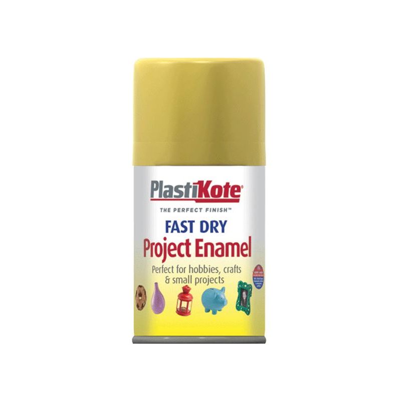Plastikote Fast Dry Enamel Aerosol Gold Leaf 100ml PlastiKote - Dynamic Drive
