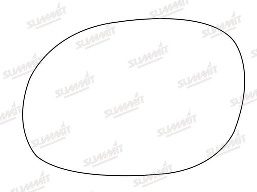 Summit Heated Base Plate With Standard Mirror Glass fits Peugeot 206 LHS Summit - Dynamic Drive