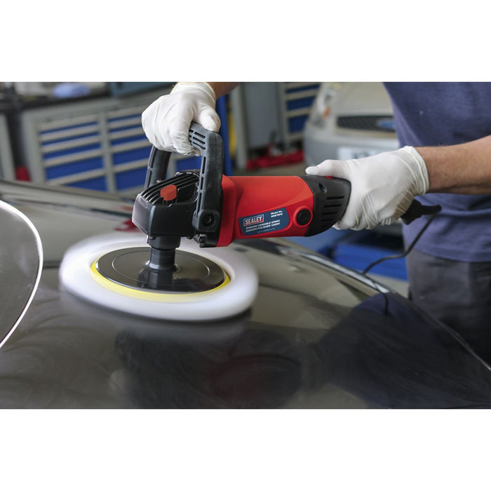 Sealey Sander/Polisher 180mm Variable Speed 1200W/230V MS875PS Sealey  - Dynamic Drive