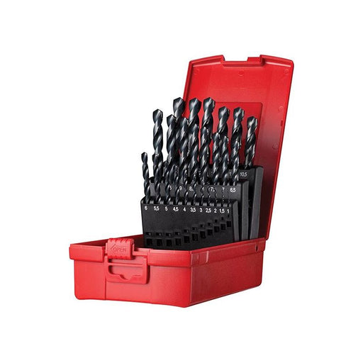 Dormer A190 No.204 Metric HSS Drill Set of 25 1.0-13.0 x 0.5mm Dormer - Dynamic Drive