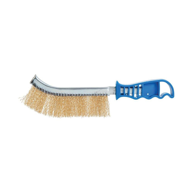 Silverline Brassed Wire Brush Brass Silverline - Dynamic Drive