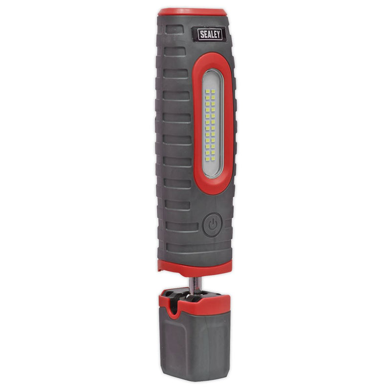 Sealey R/Charge 360 Insp Lamp 24 SMD LED + 3W LED Red 2 x Li-ion LED3606R Sealey  - Dynamic Drive