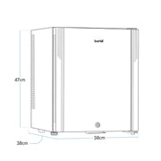 Baridi Ultra-Quiet Mini Drinks Fridge 25L Capacity DH57 Baridi - Dynamic Drive
