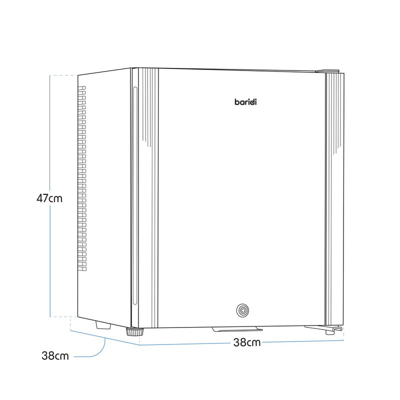 Baridi Ultra-Quiet Mini Drinks Fridge 25L Capacity DH57 Baridi - Dynamic Drive