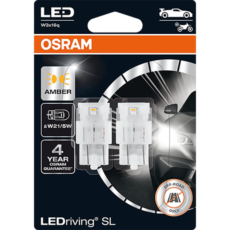OSRAM LEDriving® SL, W21/5W, Amber, LED signal lamps, Off-road only Osram - Dynamic Drive