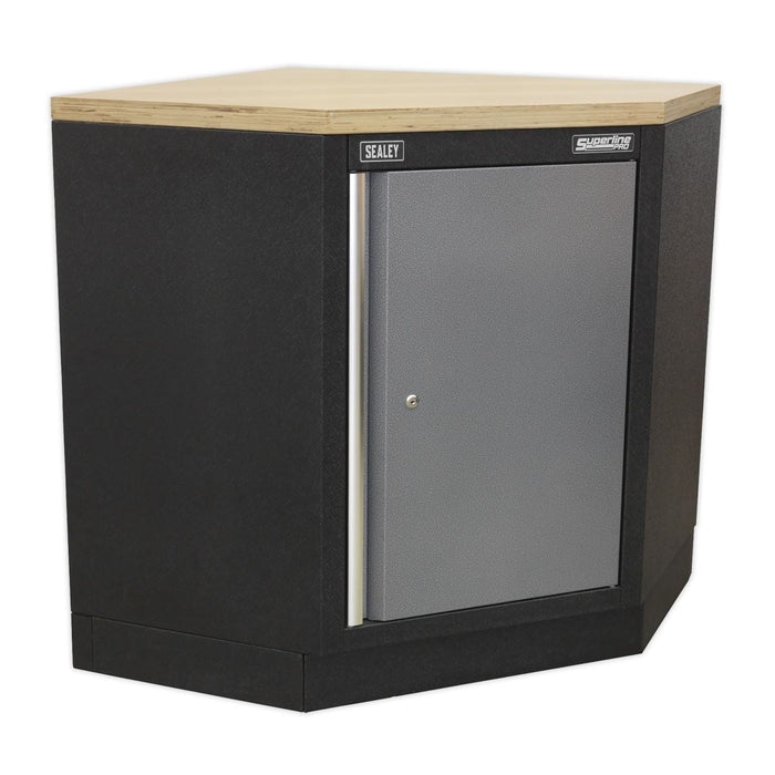 Sealey Superline Pro 1.6m Corner Storage System Stainless Worktop Sealey - Dynamic Drive