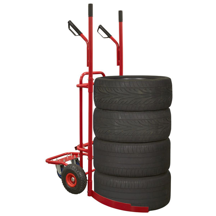 Sealey 100kg Capacity - Tyre Trolley TH003 Sealey - Dynamic Drive